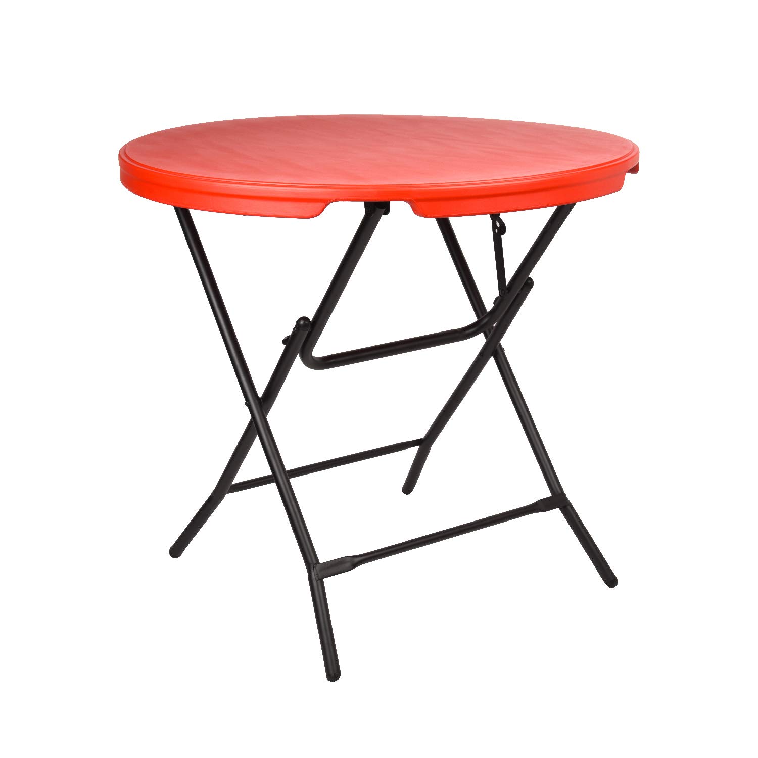 Supreme Bistro Blow Moulded Round Foldable Table (Coke Red)