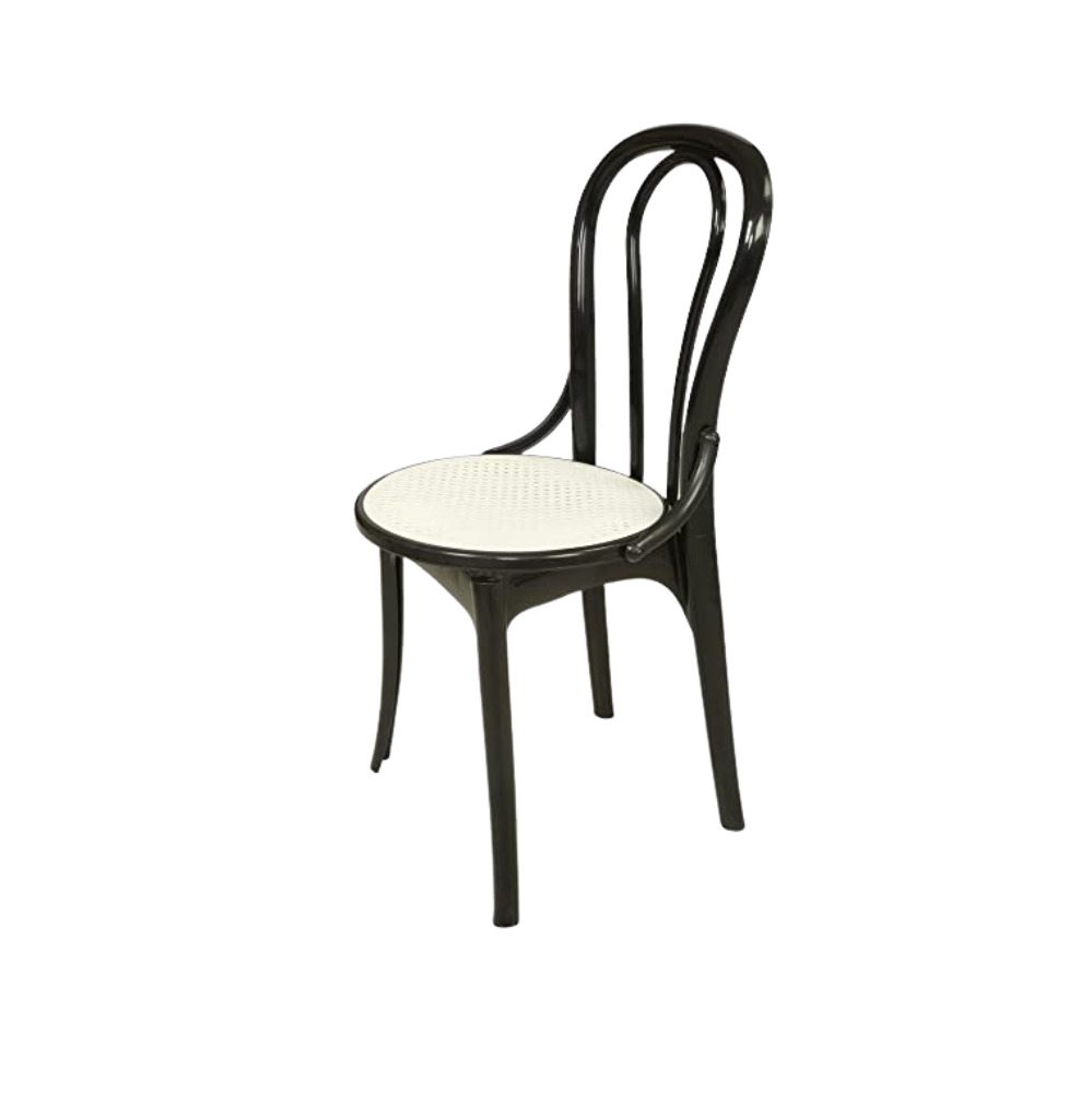 Supreme Pearl Cane Chair (Black)