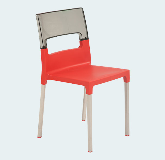 Supreme Diva Chair(Red & Light Black)